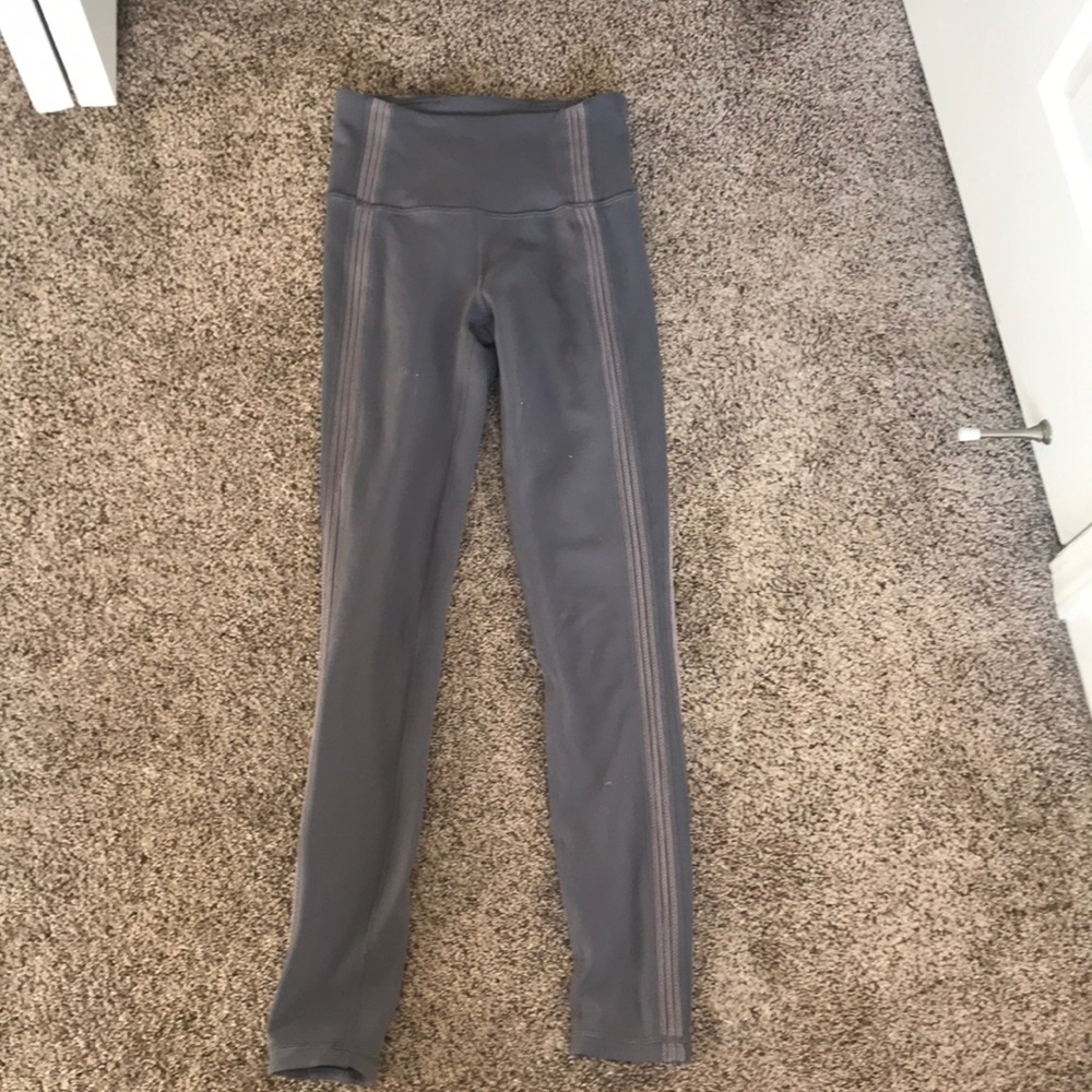 Lululemon leggings with embroidery on the sides